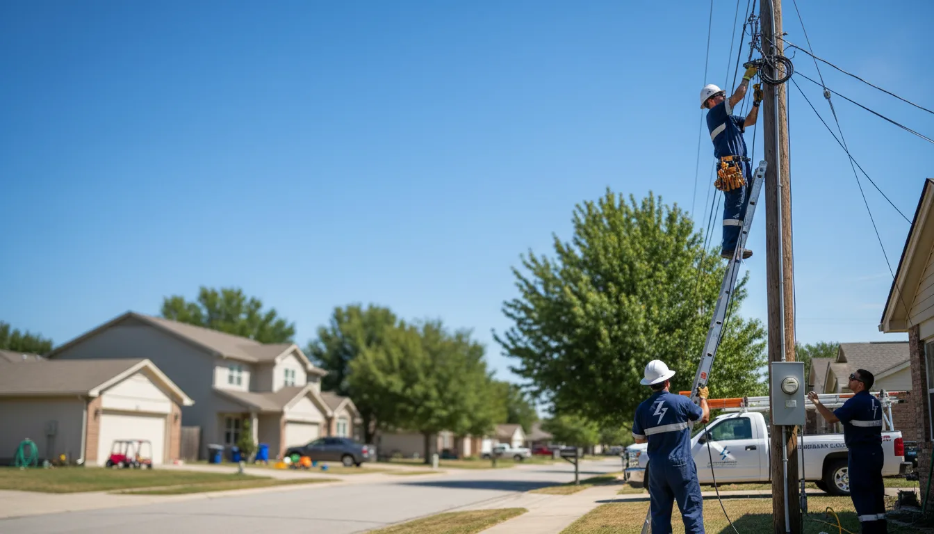 Residential electrician providing installation services in Farmington, AR